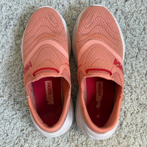HOKA Women’s Ora Recovery Shoe 2 Cantaloupe/Fiesta Colorway Size 9 Slip On - Picture 4 of 10